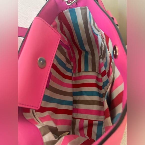Kate Spade Pink Satchel with Silver Accents - Picture 6 of 10